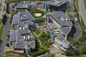 Google Solar Pannels on their headquarters.